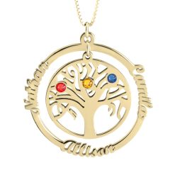 Collier Arbre de Vie et Prénoms