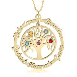Collier Arbre de Vie et Prénoms