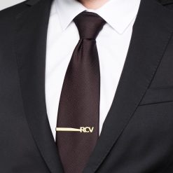 Pince à Cravate Initiales Découpées