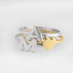 Bague Initiale Empilable
