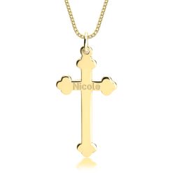 Collier Croix Orthodoxe Personnalisée