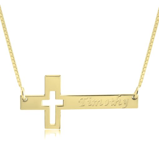 Collier Croix Moderne