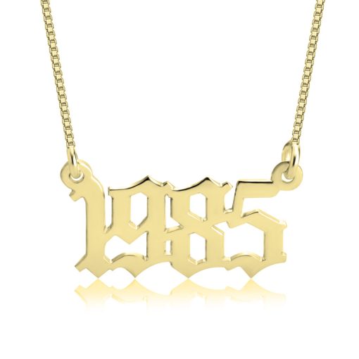 Collier Chiffres Anglais Ancien