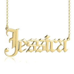 Collier Prénom Gothique