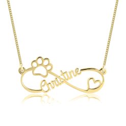 Collier Patte de Chien Infini