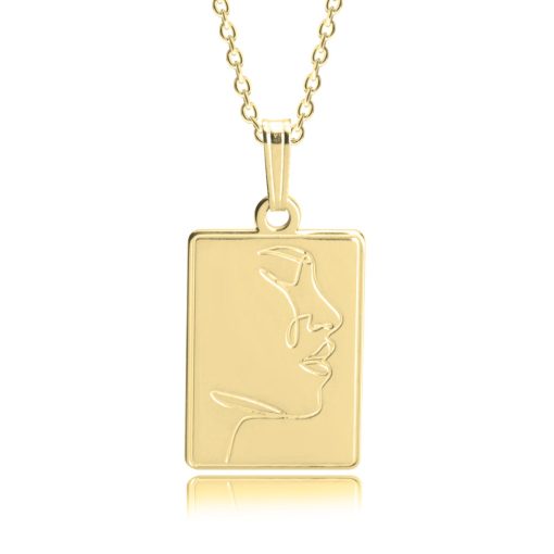 Pendentif Visage Art Line
