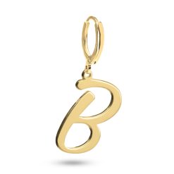 Boucle d'Oreille Initiale Cursive