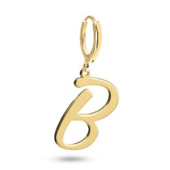 Boucle d'Oreille Initiale Cursive