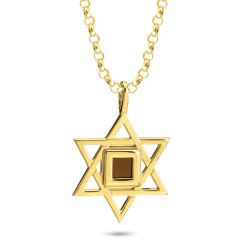 Collier Étoile de David avec Bible