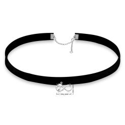 Collier Choker Infini avec Ancre Marine