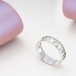 Bague Personnalisée avec Chiffres Romains