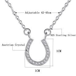 Collier Fer à Cheval avec Pierres en Cristal