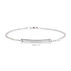 Bracelet Gourmette Fine avec Prénom