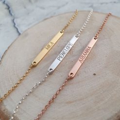Bracelet Gourmette Fine avec Prénom