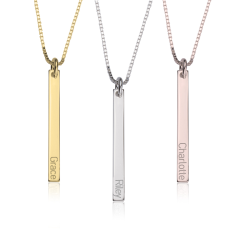 Collier Barrette Fine Verticale