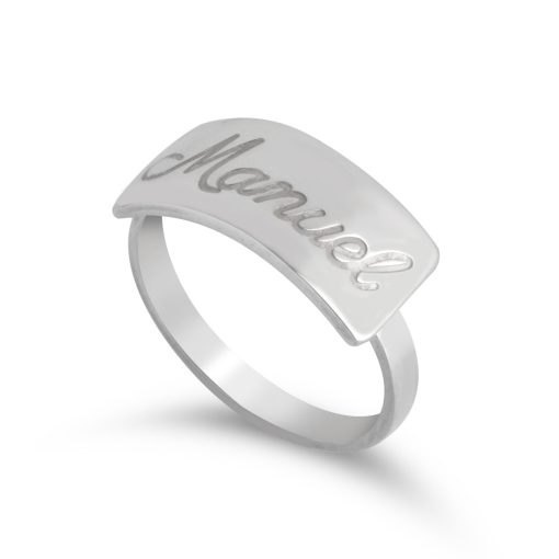 Bague avec Plaque Prénom