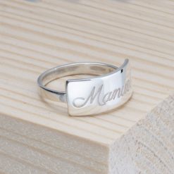 Bague avec Plaque Prénom