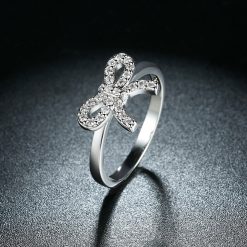 Bague Nœud Papillon avec Zirconium