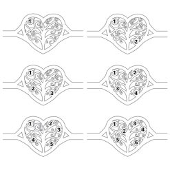 Bague Cœur avec Arbre de Vie et Cristaux