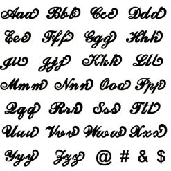 Bague Prénom Classique police de caractères