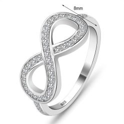 Bague Infini avec Zirconium