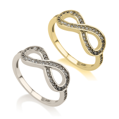 Bague Infini avec Zirconium