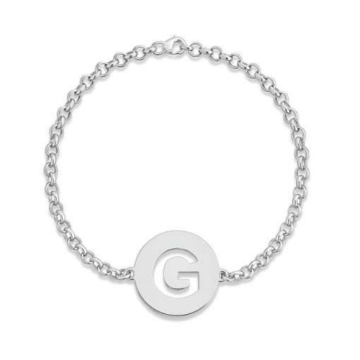 Bracelet avec Initiale Découpée