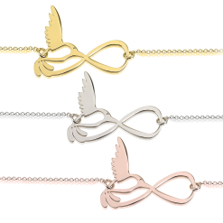 Bracelet Infini avec Oiseau