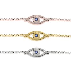 Bracelet Œil avec Pierre de Naissance