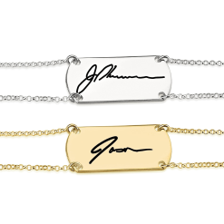 Bracelet Barre avec Signature