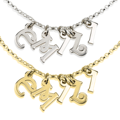 Bracelet avec Charms Lettres