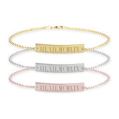 Bracelet Personnalisé avec Chiffres Romains