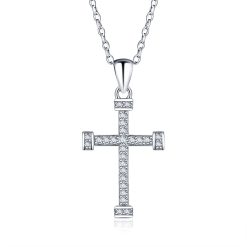 Collier Croix avec Zirconium