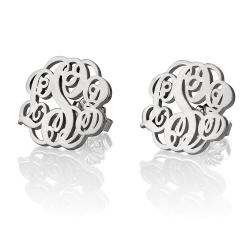 Boucles d'Oreilles Monogramme Ondulé