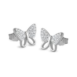 Boucles d'Oreilles Papillon avec Zirconium