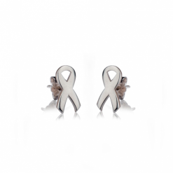 Boucles d'Oreilles Ruban Rose