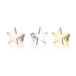 Boucles d'Oreilles Clous Etoile