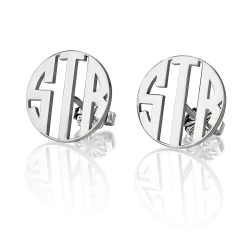 Boucles d'Oreilles Monogramme Lettres Capitales