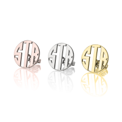 Boucles d'Oreilles Monogramme Lettres Capitales