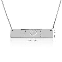 Collier d'Amitié Gravure Braille