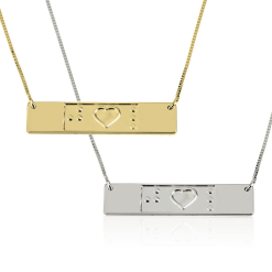 Collier d'Amitié Gravure Braille
