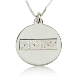 Collier Prénom avec Gravure Braille