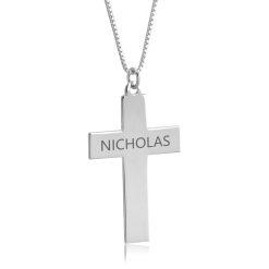 Collier Croix avec Prénom