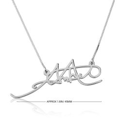 Collier Signature Découpée