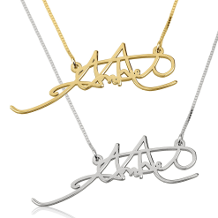 Collier Signature Découpée