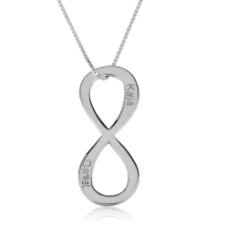 Collier Prénom Infini Vertical