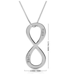 Collier Prénom Infini Vertical