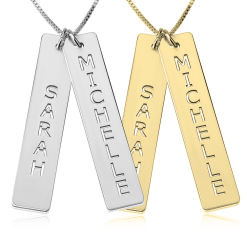 Collier Barrettes Doubles Verticales