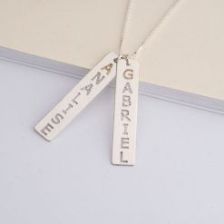 Collier Barrettes Doubles Verticales