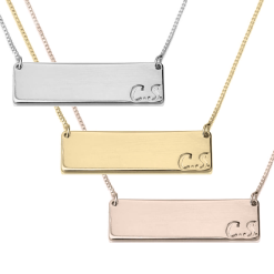 Collier Barrette avec Initiales